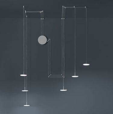 Mystery sospensione 6 luci bianco 60w 3000k Vivida international Lampade a sospensione